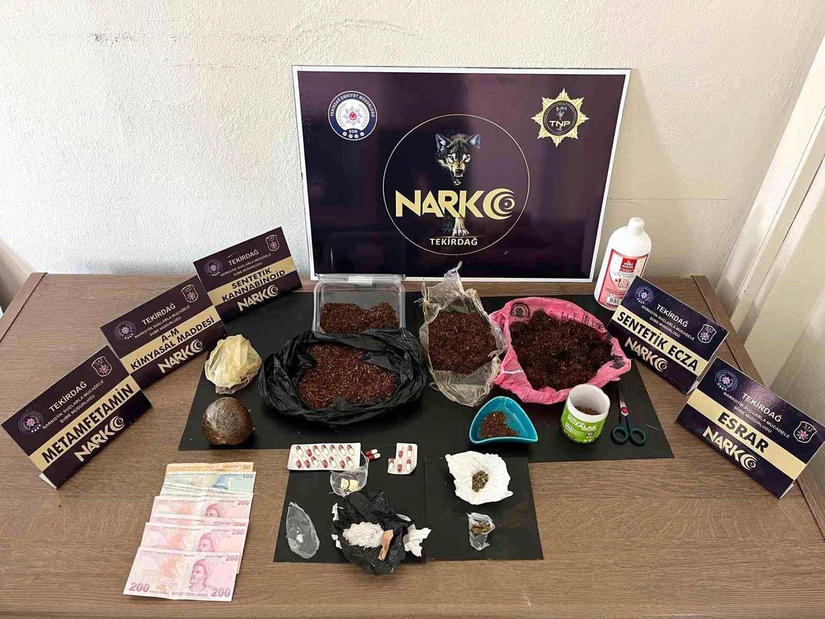 Çorlu\'da Uyuşturucu Operasyonu: 770 Gram Madde Ele Geçirildi