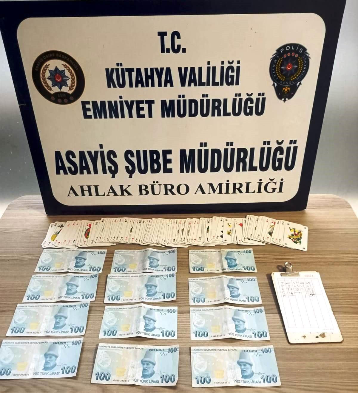 Kütahya\'da Kumar Oynayanlara Cezalar Kesildi