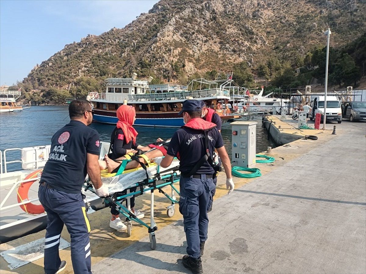 Marmaris\'te Rahatsızlanan Kişi Tahliye Edildi