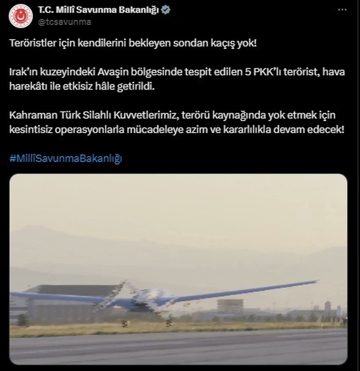 Avaşin\'de 5 PKK\'lı Terörist Etkisiz Hale Getirildi