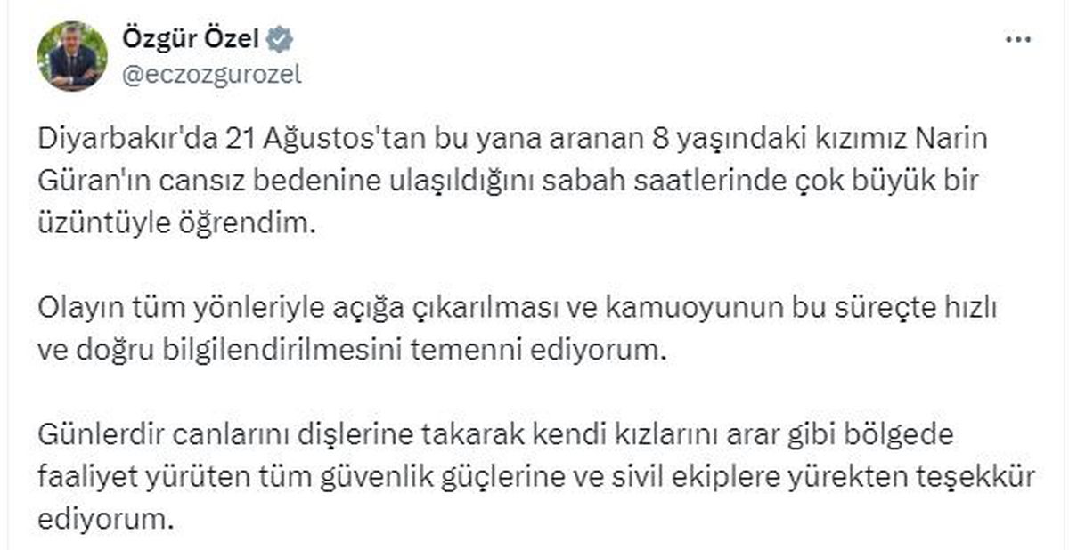 Narin Güran\'ın Cansız Bedeni Bulundu
