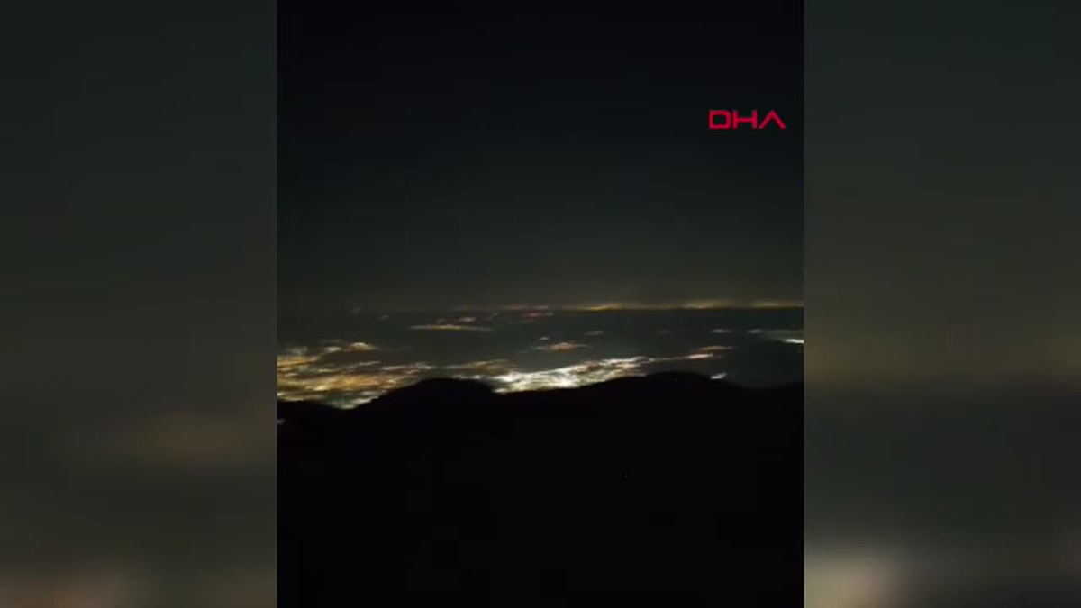 Uludağ\'da Gün Doğumu ve Ayın Batışı