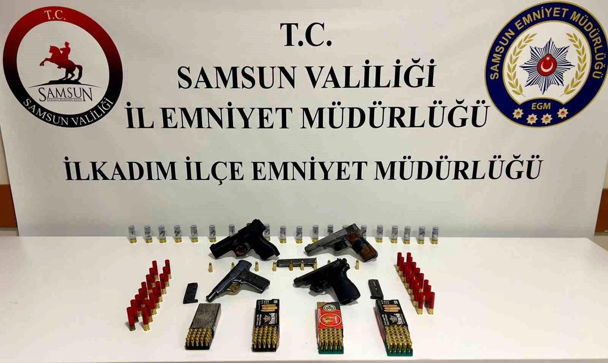 Samsun\'da Ruhsatsız Silah Operasyonu