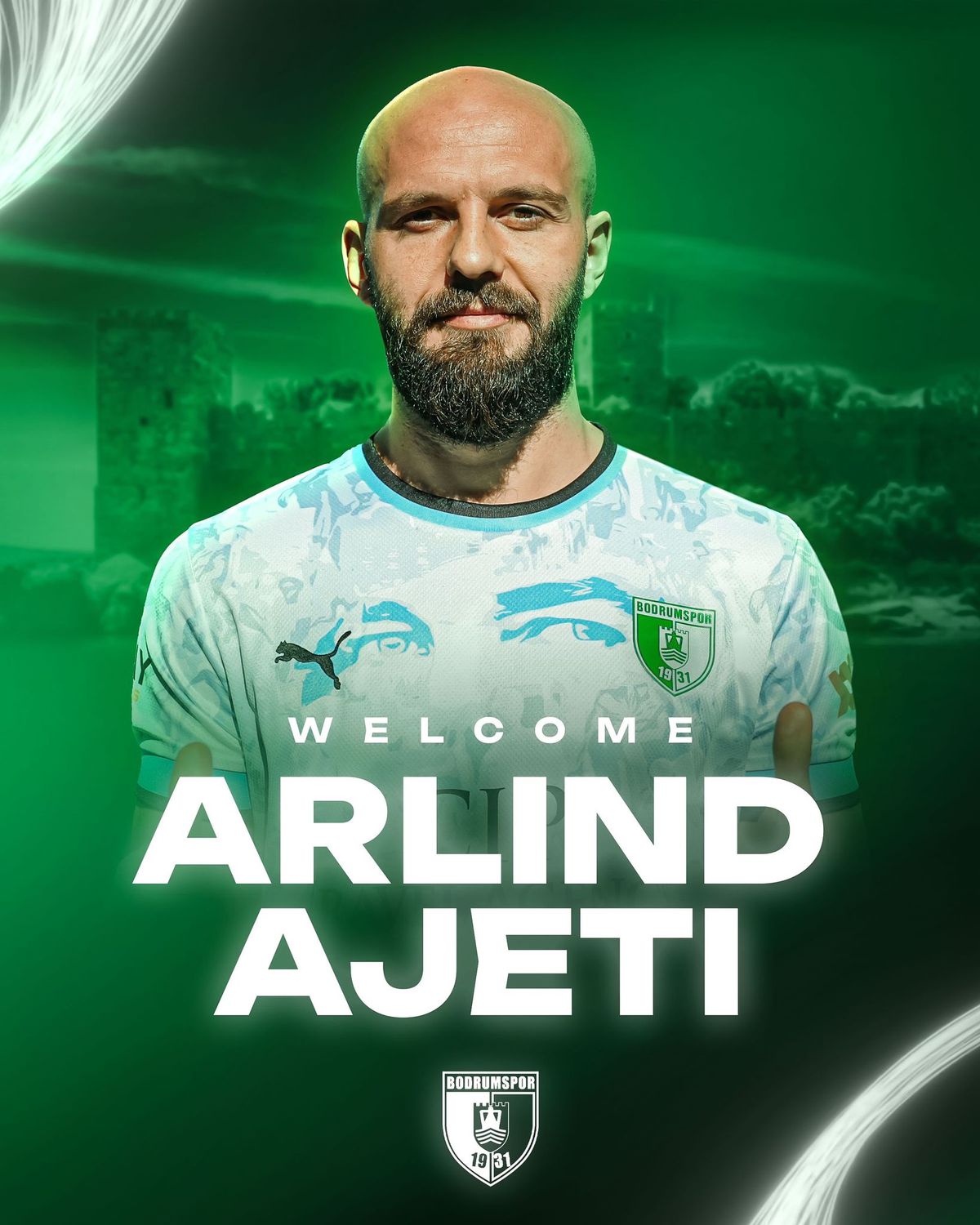 Bodrum FK, Arlind Ajeti\'yi Transfer Etti