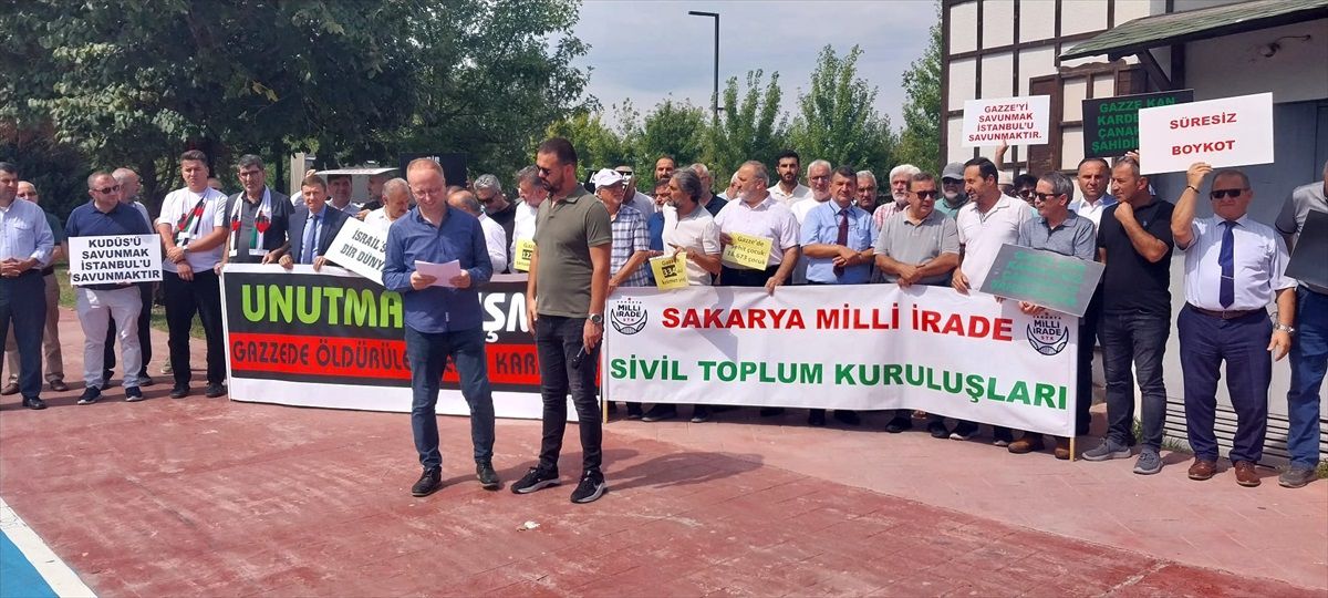 Sakarya\'da Gazze Saldırılarına Protesto
