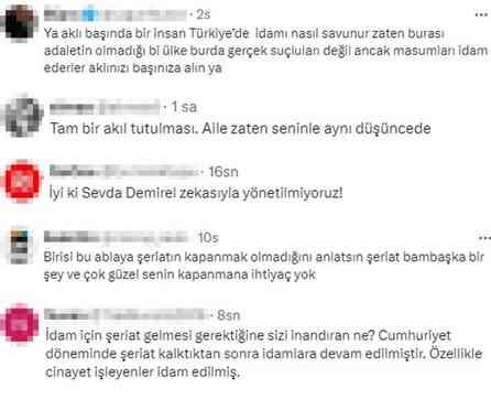 Sevda Demirel, Narin'in ölümü sonrası şeriat çağrısı yaptı! Tepkiler çığ gibi