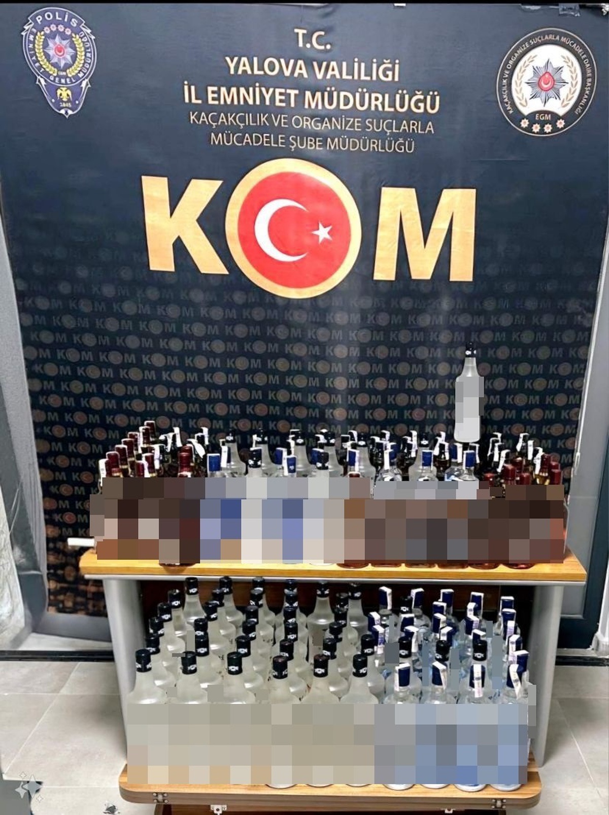 Yalova\'da Kaçak İçki Operasyonu