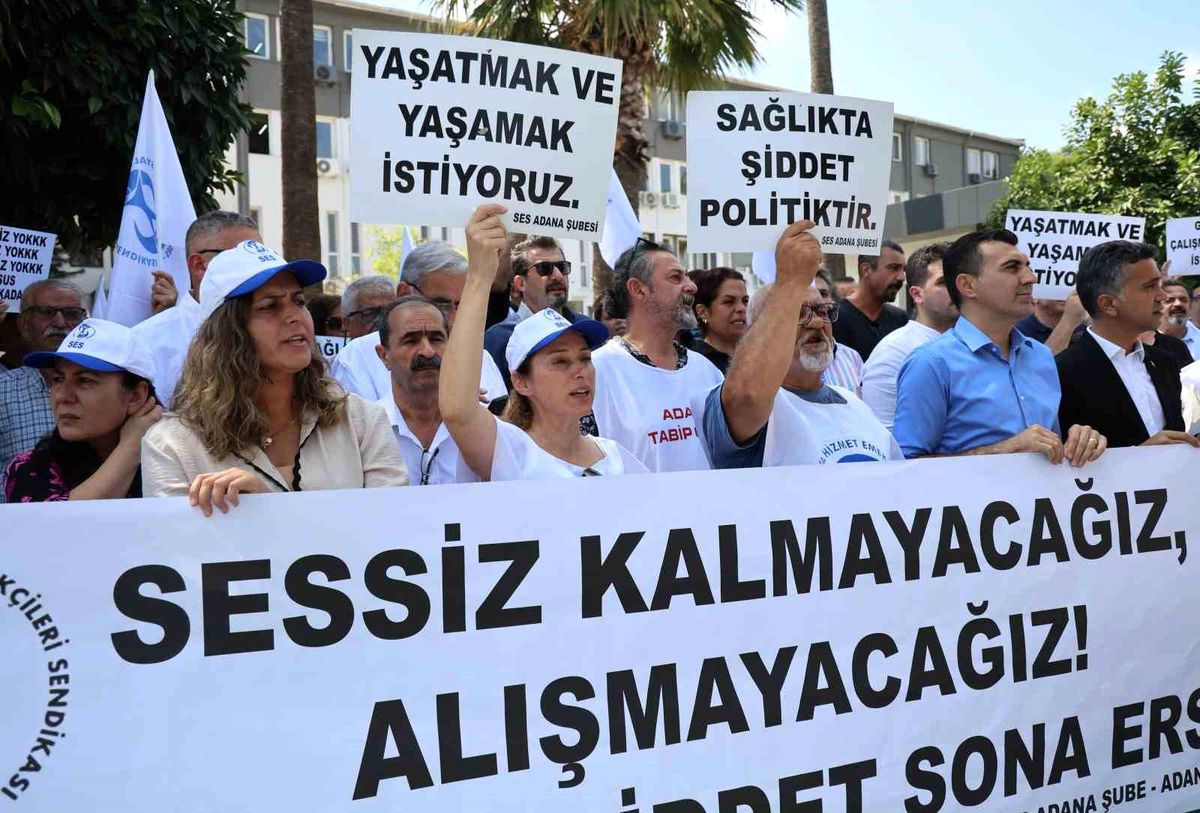 Adana\'da Doktorun Darp Edilmesine Meslektaşlardan Tepki