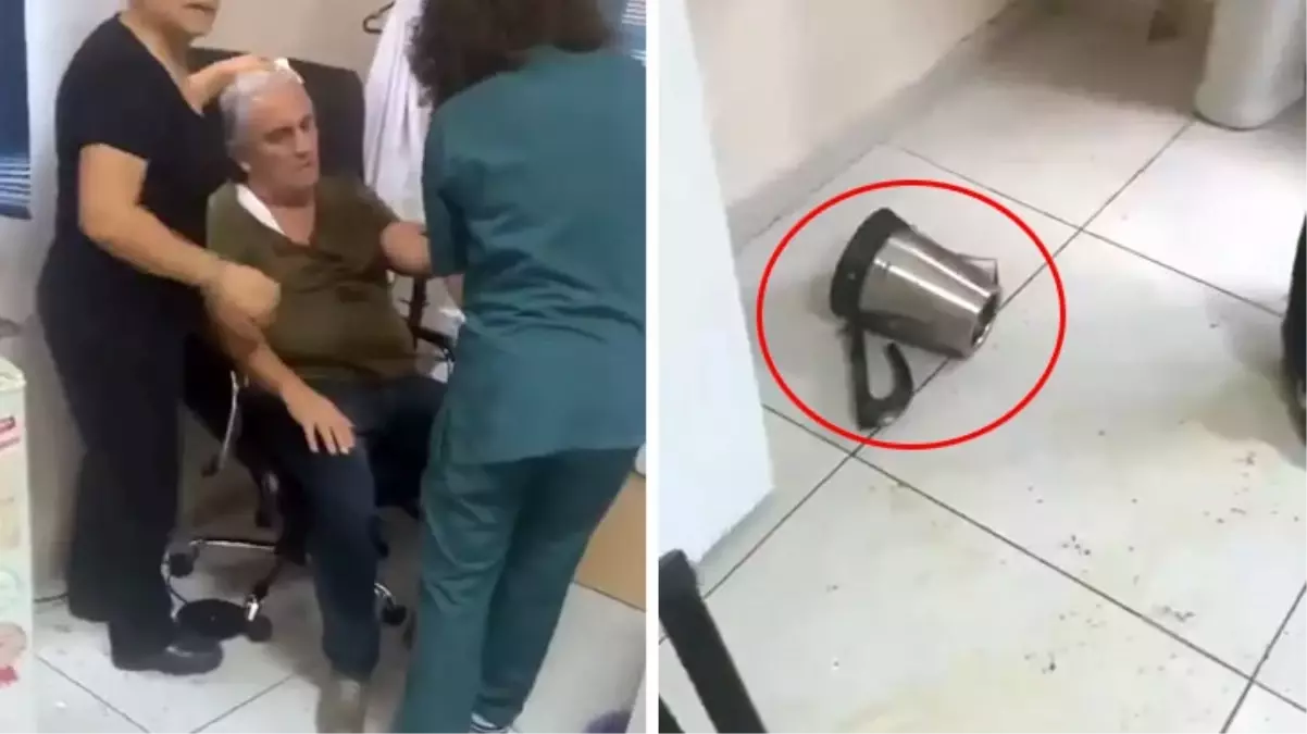 Aile sağlığı merkezinde kan donduran olay! Elektrikli çaydanlıkla vura vura doktorun kafatasını çatlattı