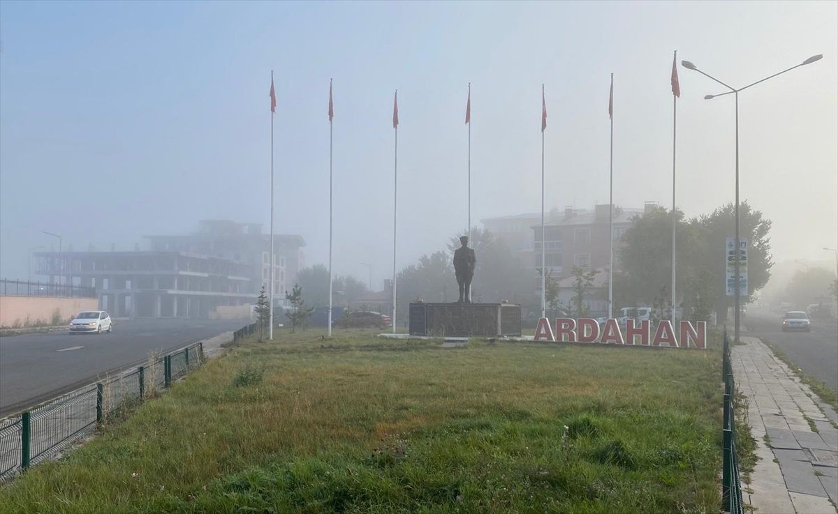 Ardahan\'da Yoğun Sis Etkili Oldu
