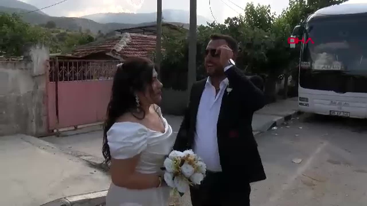 Vinç Operatörü Gelin Arabası Yaptı