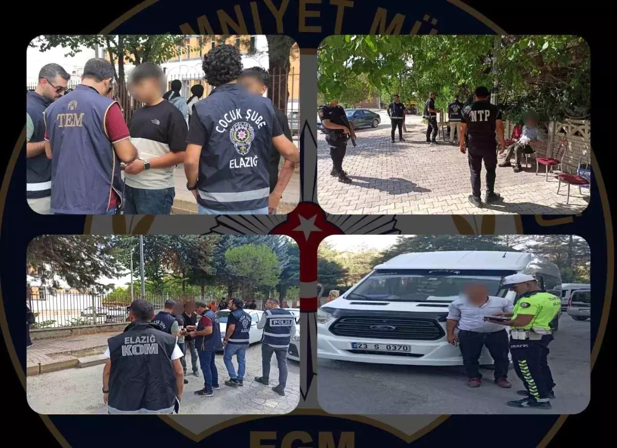 Elazığ\'da Okul Önlerinde Güvenlik Denetimi