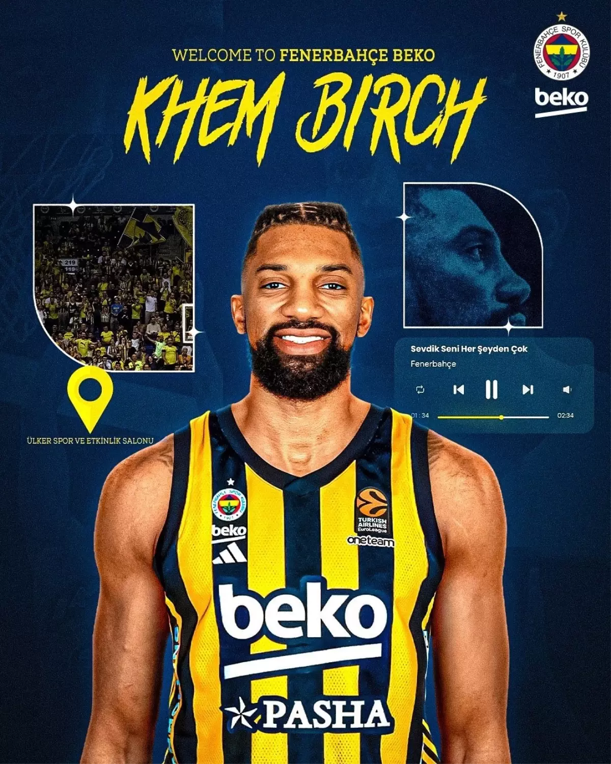 Fenerbahçe Beko Khem Birch ile Anlaştı