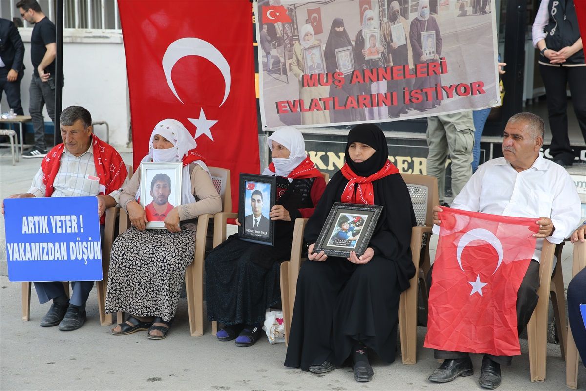 Muş\'ta Aileler PKK\'ya Karşı Eylem Yapıyor