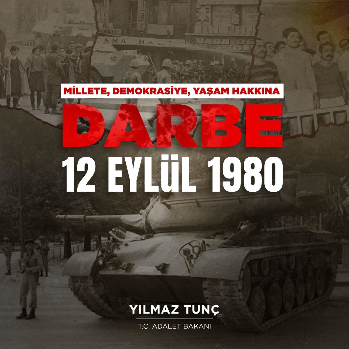 Bakan Tunç: Darbeleri Lanetliyoruz