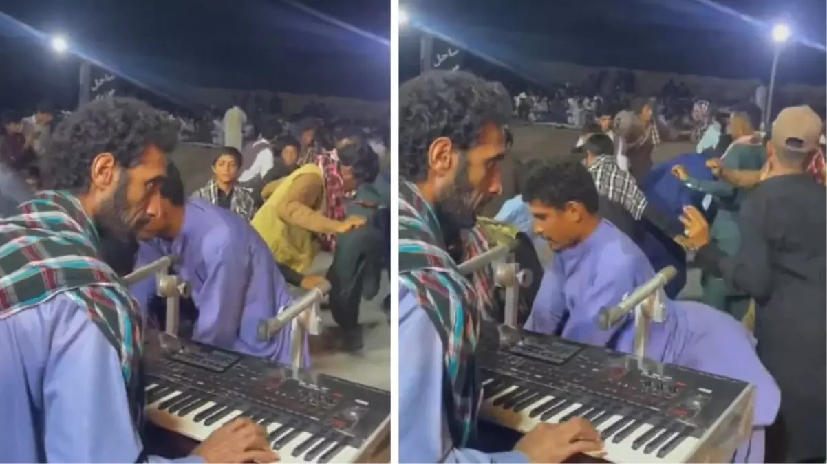 Kadınların katılması yasak! Afganistan\'daki düğün görüntüleri dehşete düşürdü 