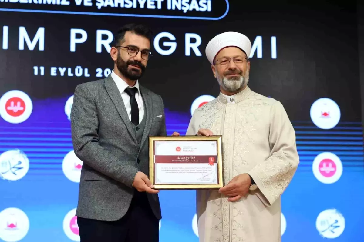 Ahmet Çağlı, Hutbe Yarışmasında Türkiye Üçüncüsü Oldu