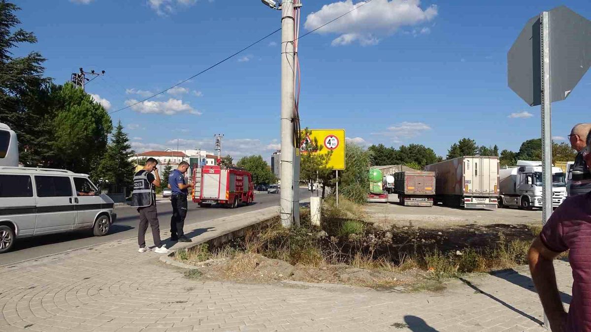 Kütahya\'da Elektrik Direğinde Yangın