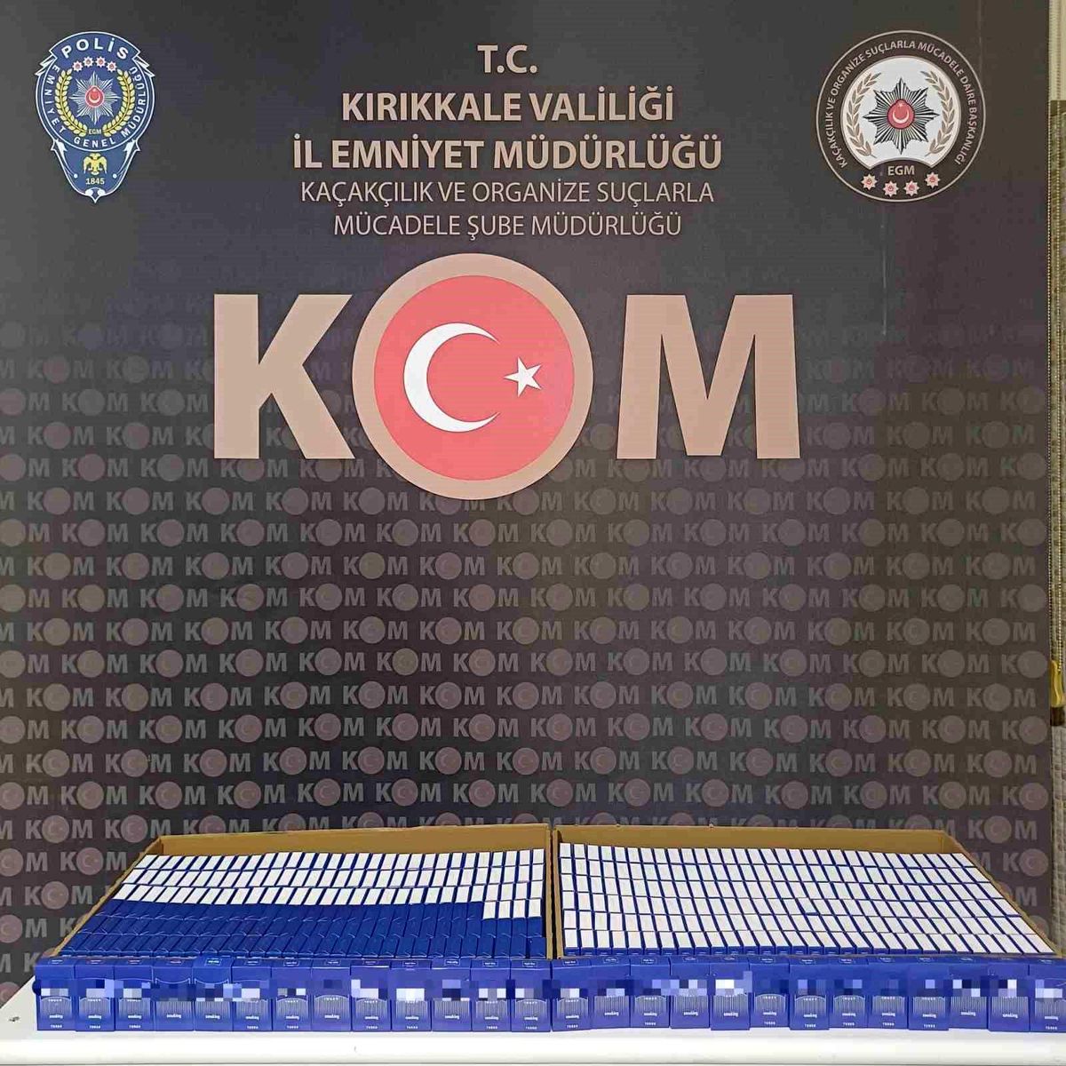 Kırıkkale\'de 8 Bin Makaron Ele Geçirildi