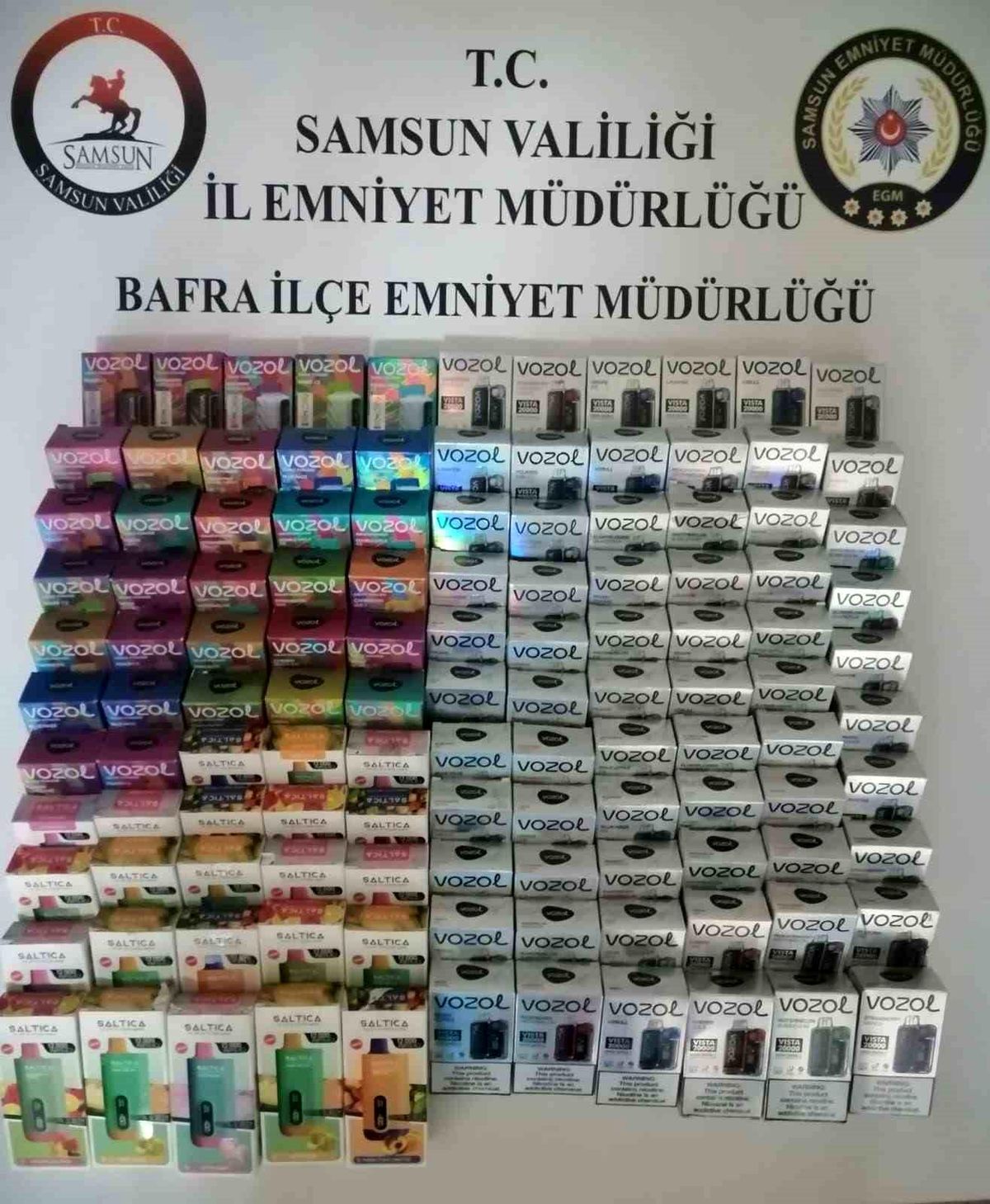 Samsun\'da 156 Gümrük Kaçağı Elektronik Sigara Ele Geçirildi