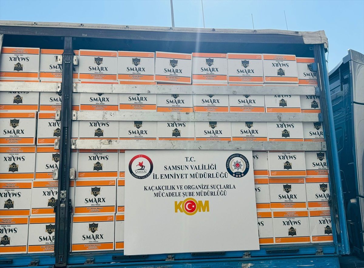 Samsun\'da Kaçakçılık Operasyonu: 5.7 Milyon Makaron Ele Geçirildi