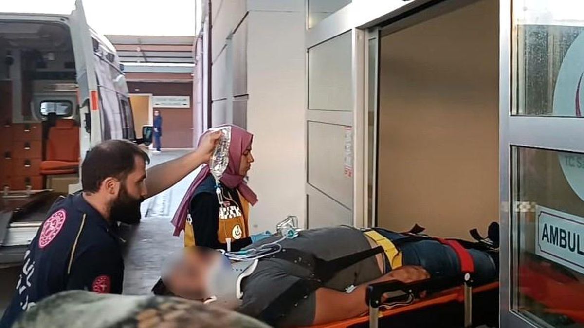 Adıyaman\'da Yükseklikten Düşen Kişi Hastaneye Kaldırıldı