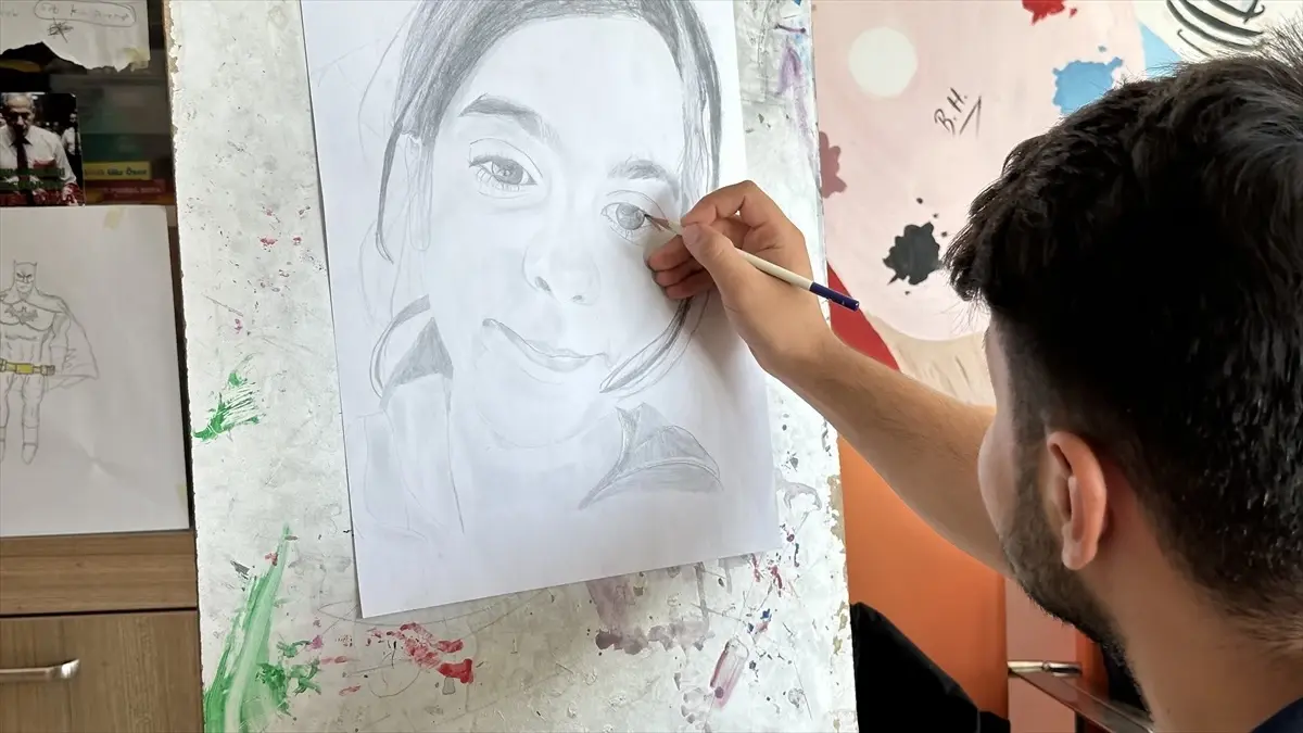 Gençlerden Narin\'e Anma Tablosu