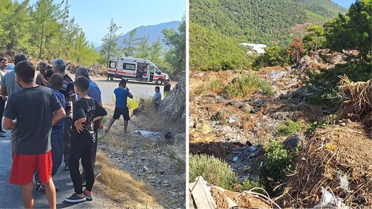 Çöp dökme alanında, fıçı içinde erkek cesedi bulundu