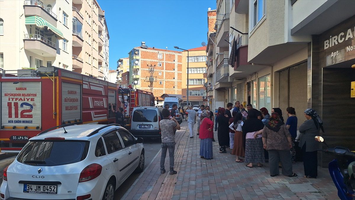 Bafra\'da Ev Yangını