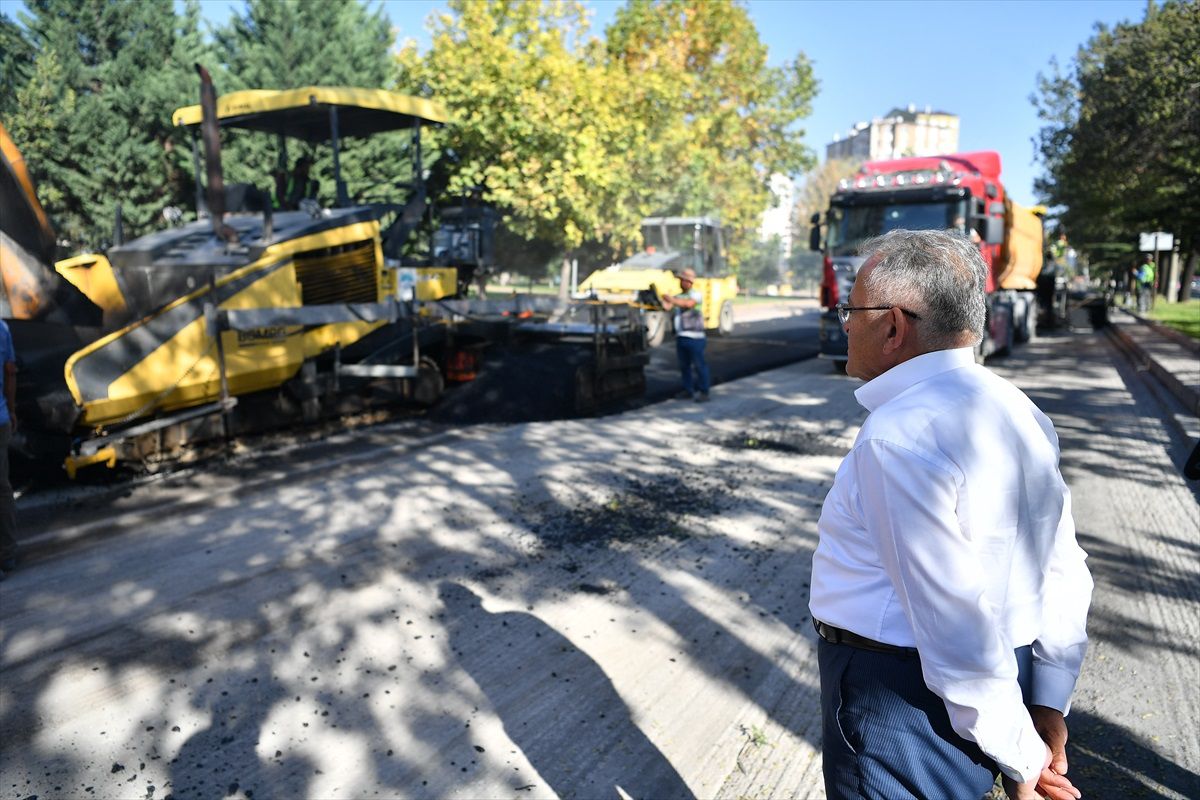 Kayseri\'de Asfalt Yenileme Çalışmaları