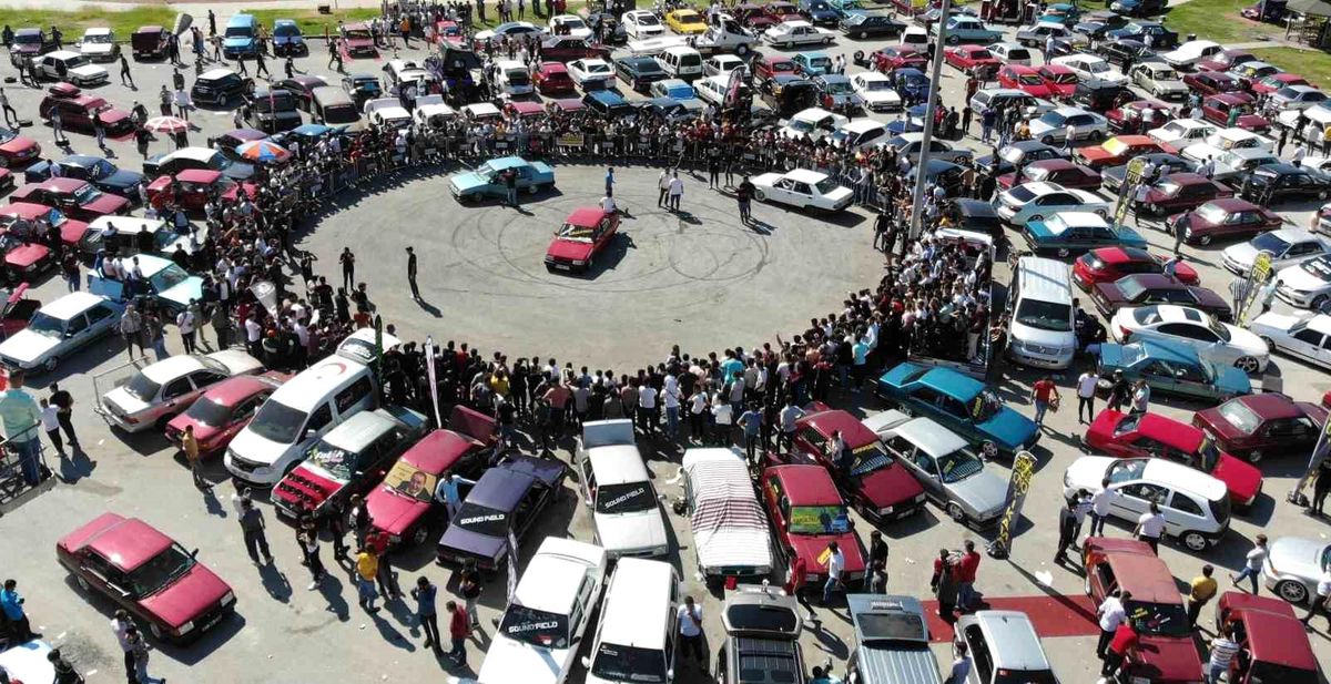 Erzincan\'da Drift Gösterisi Renkli Anlar Yaşattı
