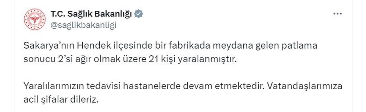 Hendek\'te Fabrika Patladı