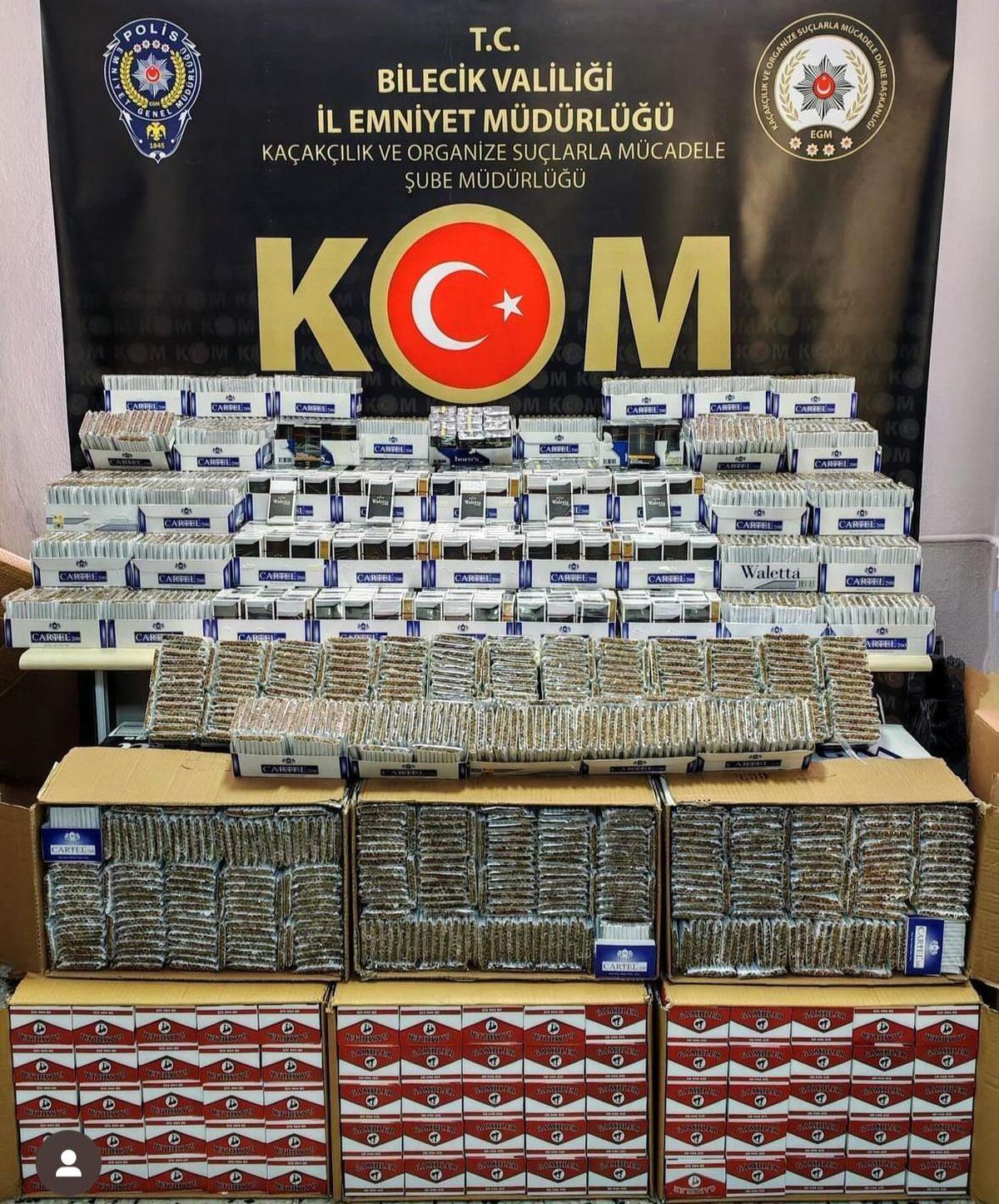 Bilecik\'te Kaçak Tütün Operasyonu