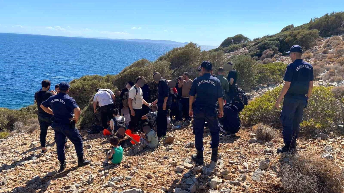 Kuşadası\'nda 31 Düzensiz Göçmen Yakalandı