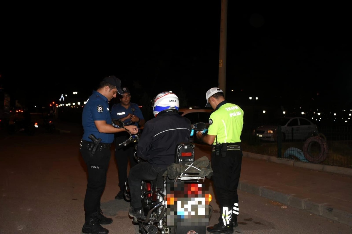 Erzincan\'da Motosiklet Denetimi