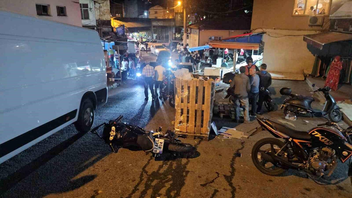 Ters yönde giden motosiklet polisi ezdi