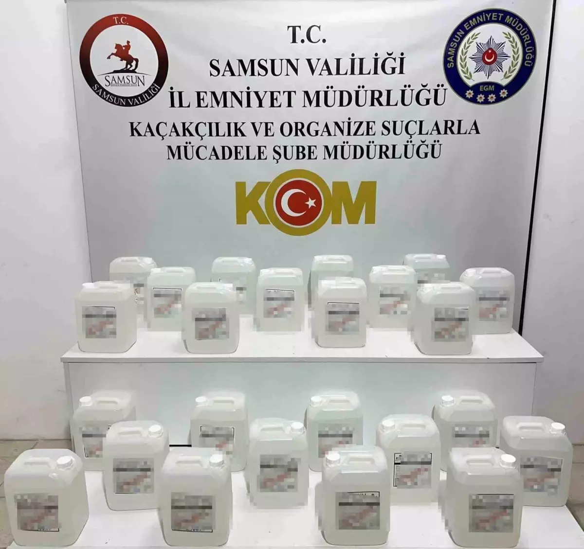 Samsun\'da 120 Litre Sahte İki Ele Geçirildi