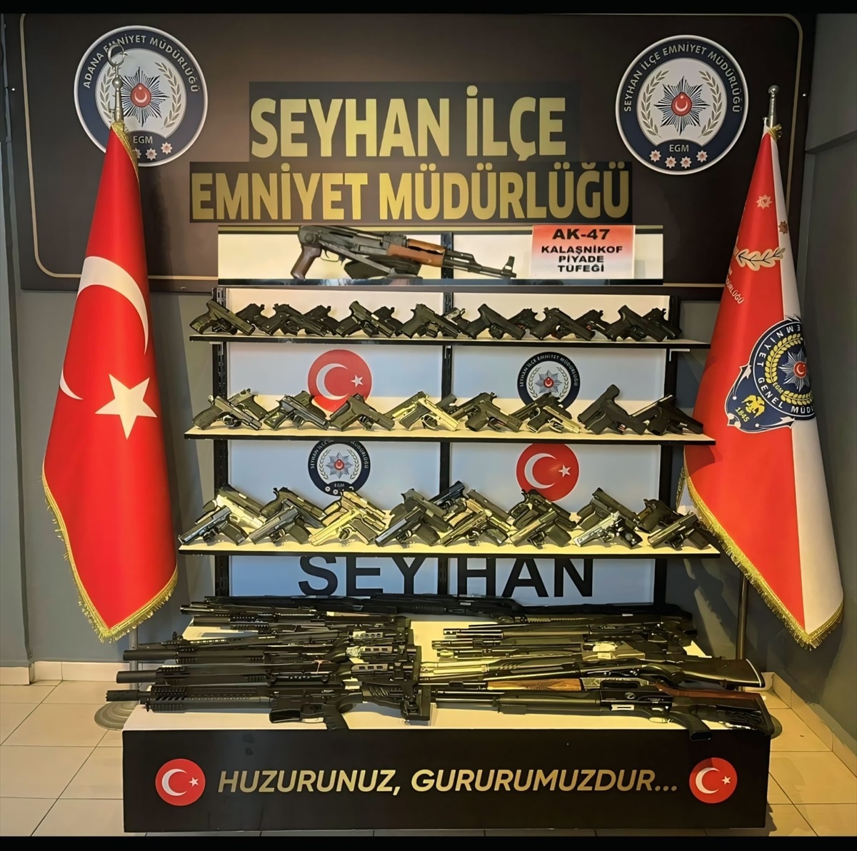 Adana\'da Operasyonda 94 Silah Ele Geçirildi