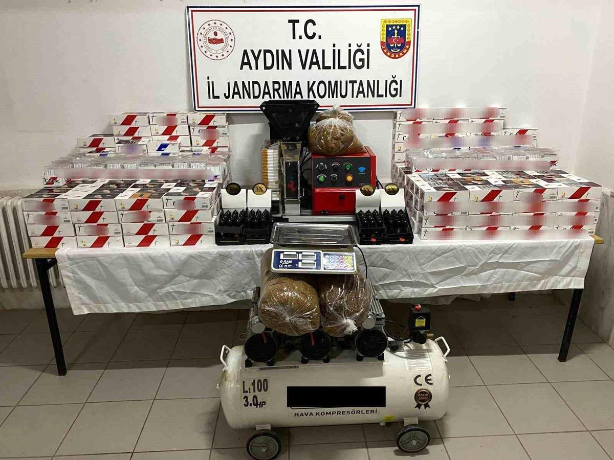 Didim\'de 68 Bin Kaçak Makaron Ele Geçirildi