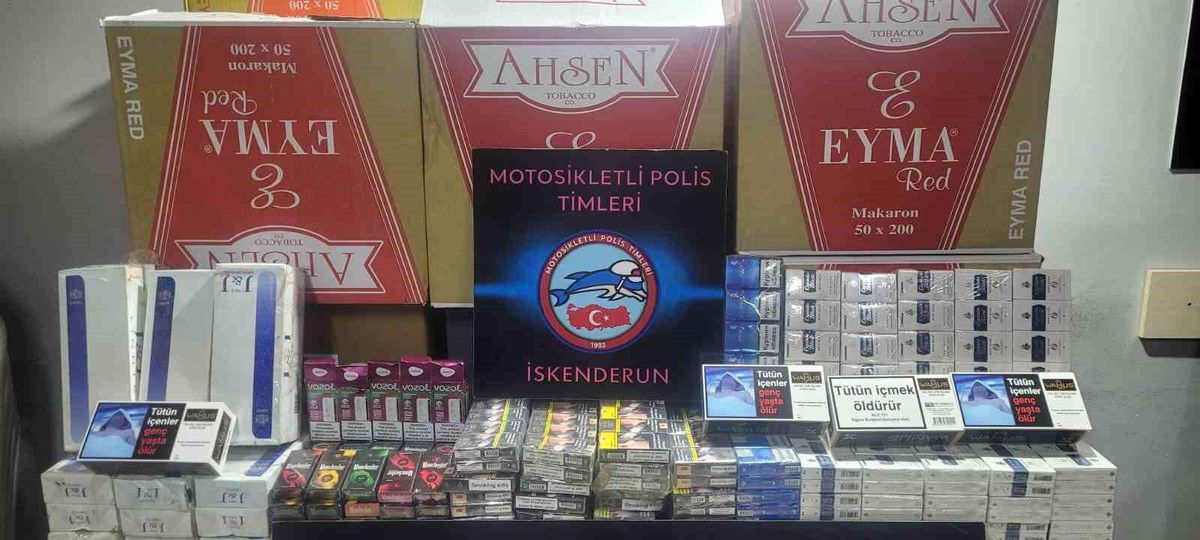 Hatay\'da 130 Bin Makaron ve 880 Paket Kaçak Sigara Ele Geçirildi
