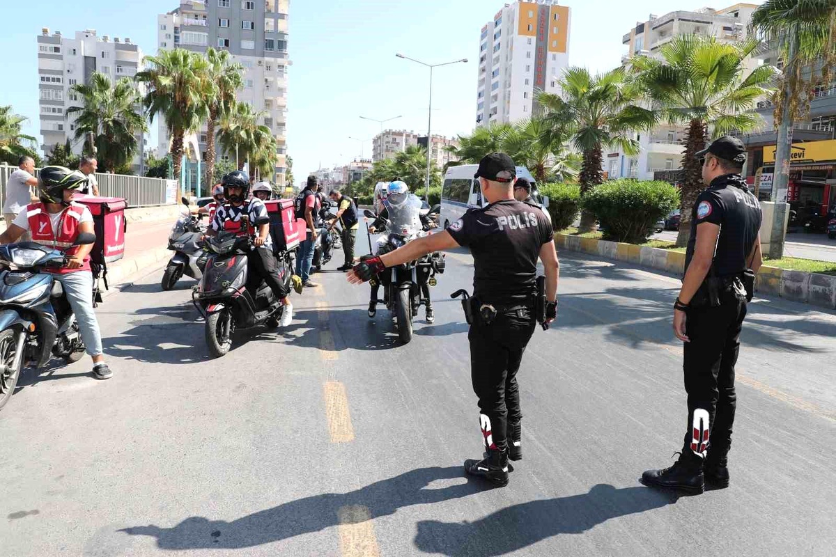 Mersin\'de Motosiklet Kontrolü: 1 Milyon Ceza