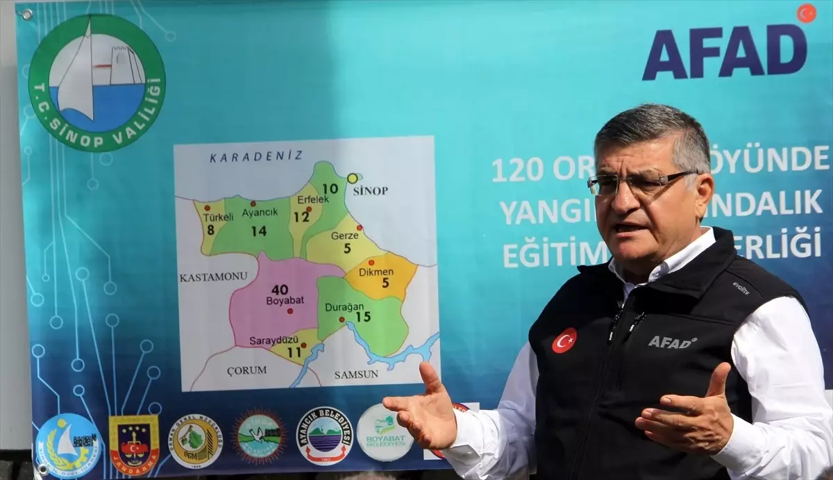 Sinop\'ta Yangın Farkındalık Eğitimi