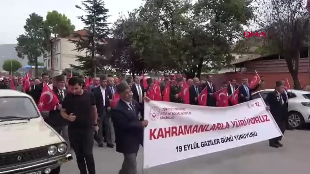 Amasya\'da Gaziler Yürüyüşü Düzenlendi