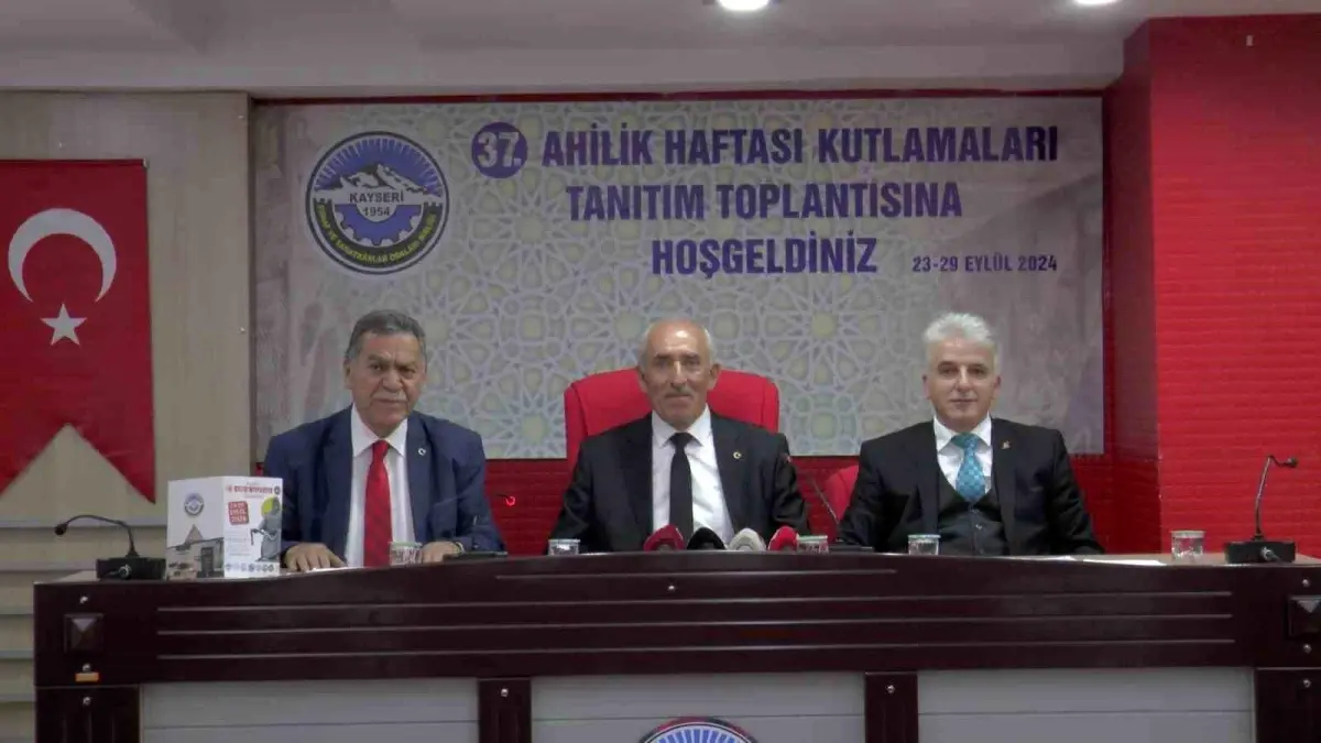 Kayseri\'de 37. Ahilik Haftası Kutlamaları Başlıyor