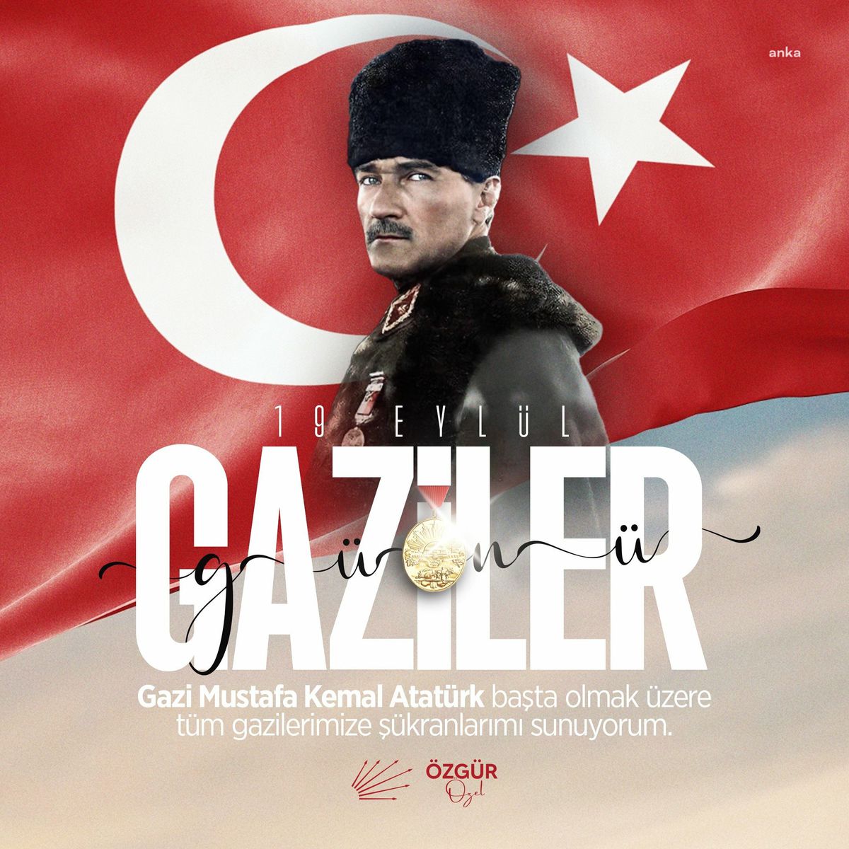 Özgür Özel\'den Gaziler Günü Mesajı