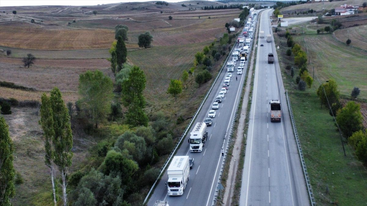 Samsun-Ankara Yolunda Kaza