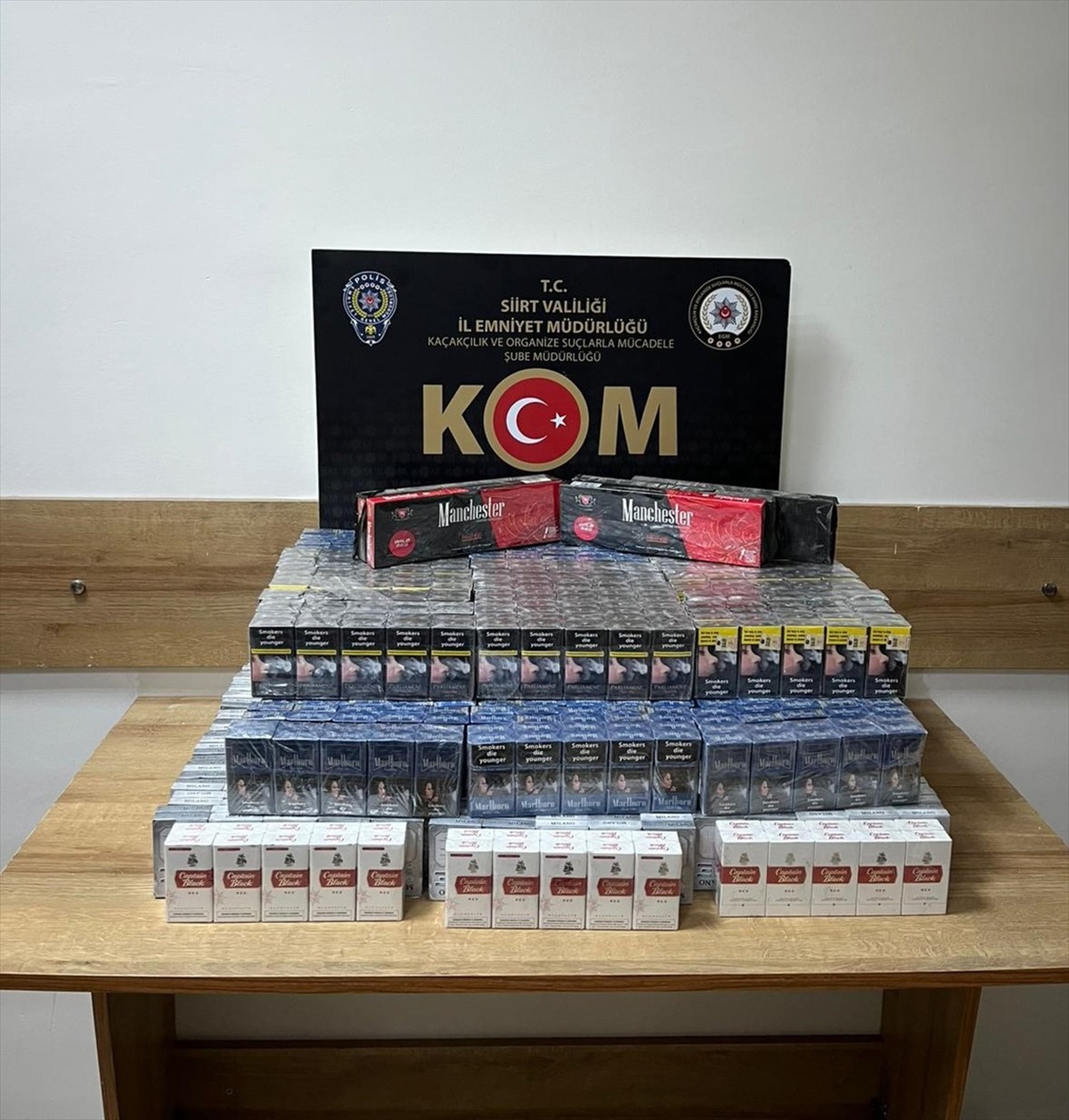Siirt\'te Gümrük Kaçağı Sigara Ele Geçirildi