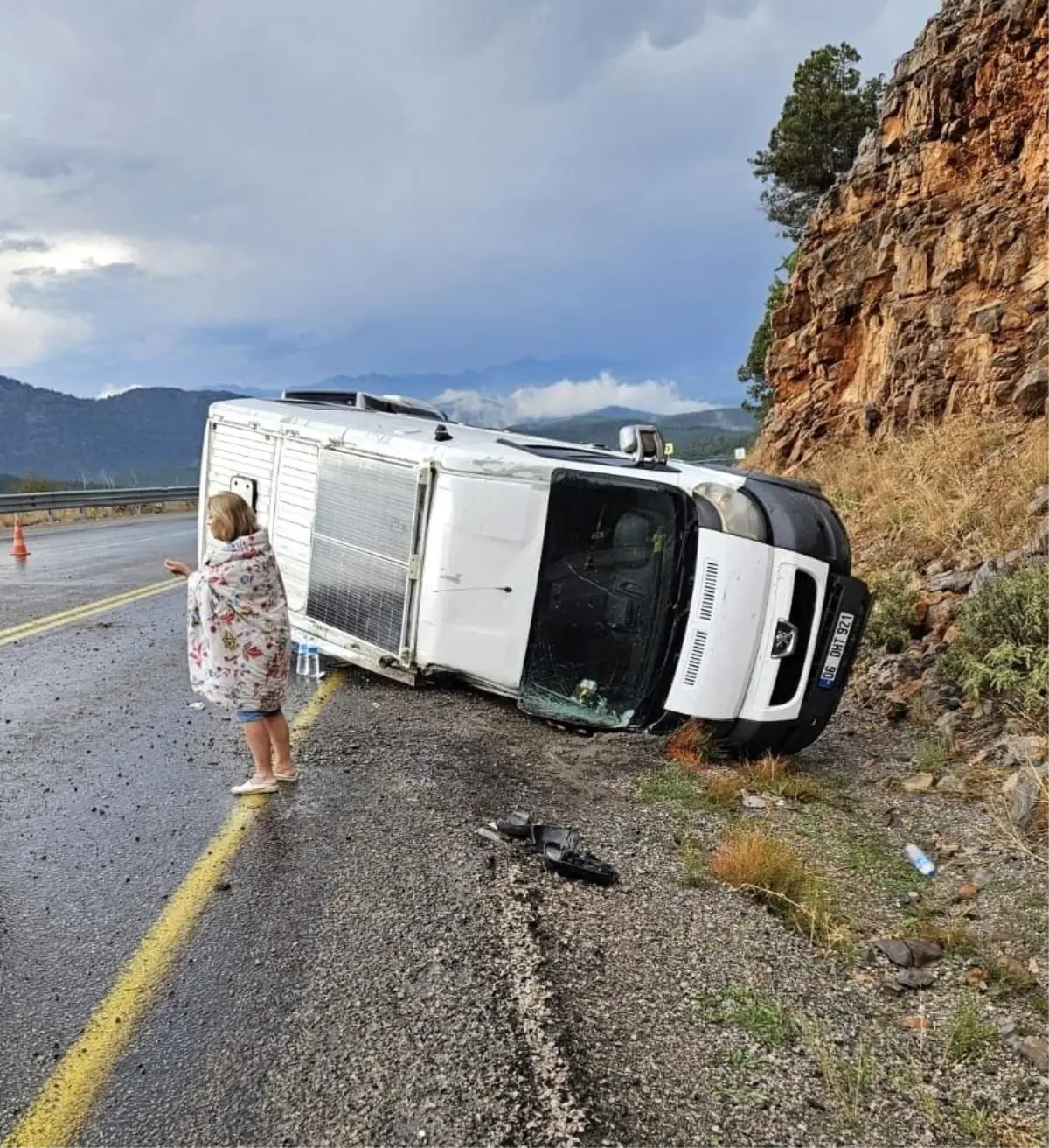 Akseki\'de Trafik Kazası: 1 Yaralı