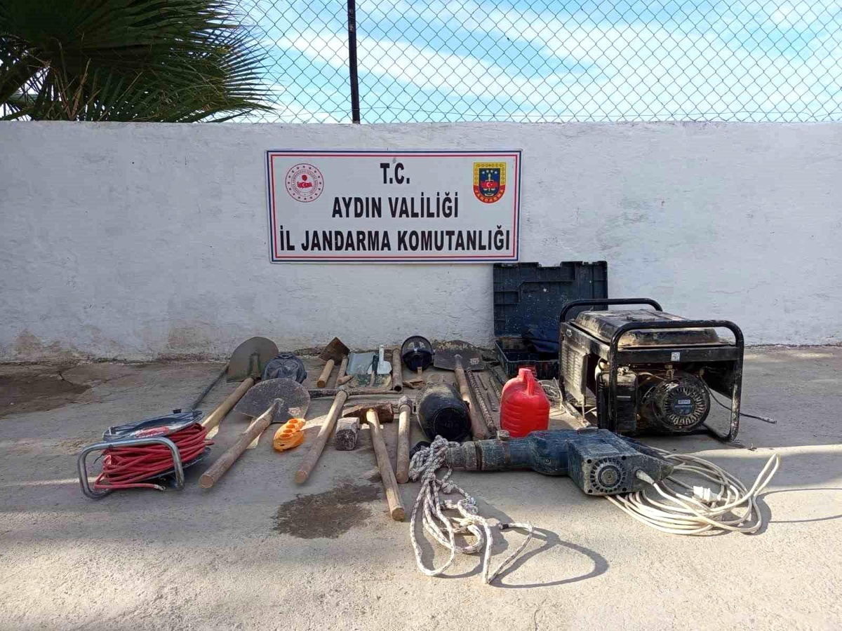 Didim\'de İzinsiz Kazı Yapan 3 Şüpheli Yakalandı