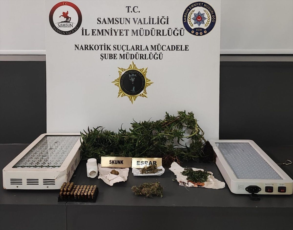 Samsun\'da Uyuşturucu Üretimi Operasyonu